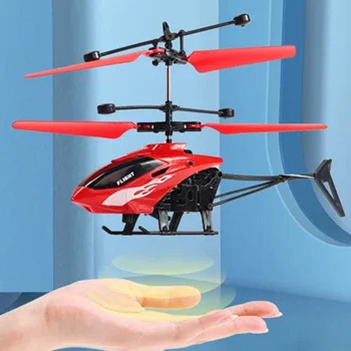 Hai Kênh Treo RC Trực Thăng Chống Rơi Cảm Ứng Treo Máy Bay Sạc Máy Bay Nhẹ Đồ Chơi Trẻ Em Quà Tặng Cho Bé