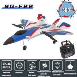Avion RC F22 Avion cascadorii 2.4G Radio Control Planor Telecomanda Avion 3D Planor Avion EPP Spumă Jucării pentru băieți pentru copii