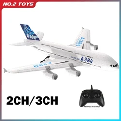 A380 avião airbus rc avião brinquedos de espuma 2.4g glide asa fixa rtf avião brinquedos ao ar livre drone modle fácil voar presente das crianças