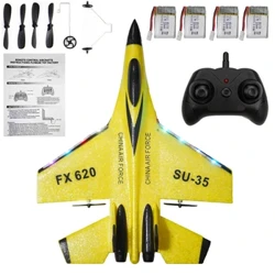 BBSong RC Plane SU-35 RC Remote Control Airplane 2.4G RC Airplane Fighter Hobby Plan Glider Airplane Epp Foam Toy for Kids Gift
