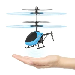 Mini dronă quadcopter RC Dronă cu inducție în infraroșu Aeronavă zburătoare Elicopter cu lumină intermitentă Jucărie Cadou Cadou pentru copii