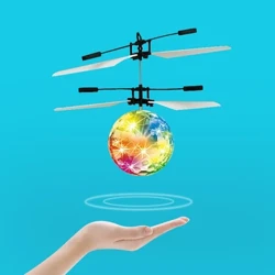 Летечка светлечка топка RC Детска летечка топка Анти-стрес беспилотно летало Хеликоптер со инфрацрвена индукциска авионска далечинска контрола Играчки Подароци