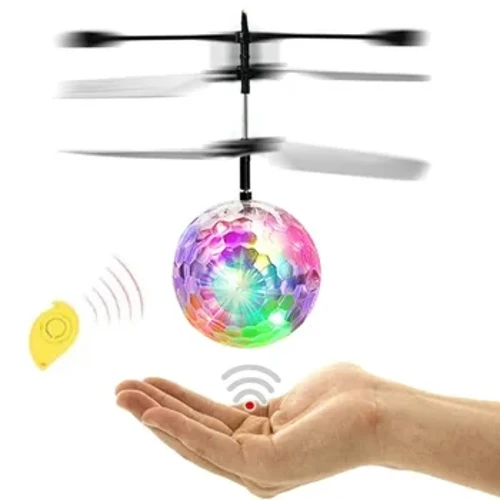 Drone Mini ildaite Shinning faoi stiúir drone RC Liathróid Eitilte Héileacaptar Solas Liathróid Criostail Ionduchtúcháin dron Quadcopter Bréagáin leanaí Aerárthaí