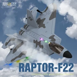 2024 nouveau F22S 2.4G 4CH 3D6G RC avion Raptor F22 avion de guerre WLtoys A180 Version améliorée lumière LED avec Gyroscope jouets de porte