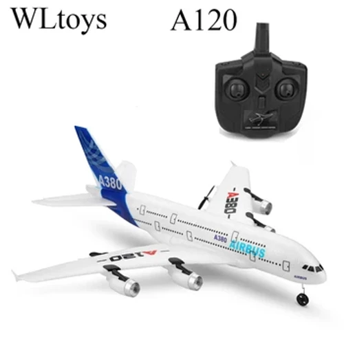Top WLtoys Airbus A380 Zrakoplov igračke 2.4G 3Ch RC zrakoplov s fiksnim krilima Vanjske leteće igračke Drone A120-A380 RC zrakoplov igračke za odrasle