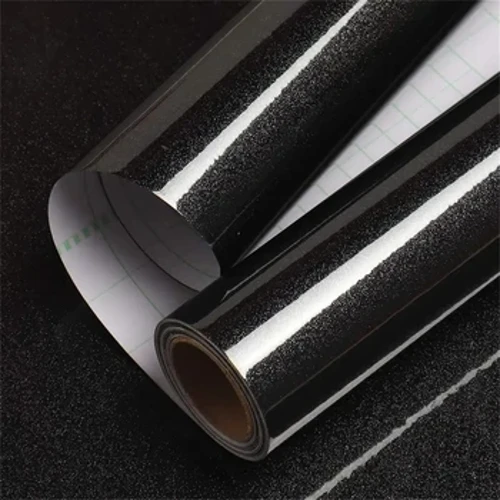 Màu Đen Bóng Giấy Dán Tường Vinyl Cho Bức Tường Chống Thấm Nước Dán Tường Bàn Phòng Tắm Nhà Bếp Keo Dán Trang Trí Nội Thất