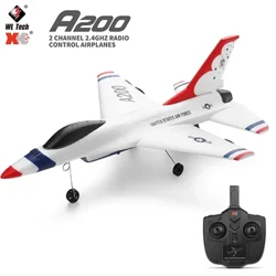 Влтоис КСК А200 РЦ авион Ф-16Б дрон 2.4Г авион 2ЦХ ЕПП са фиксним крилом електрични модел даљински управљач Фигхтер играчке за децу