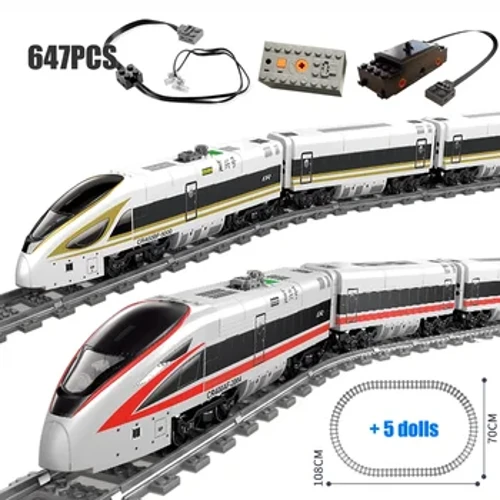 RC City bug 'poyezdi modeli temir yo'l quvvat funktsiyasi bilan qurilish bloklari g'isht yig'ish Fit 10219 21006 o'yinchoqlar tug'ilgan kun sovg'alari