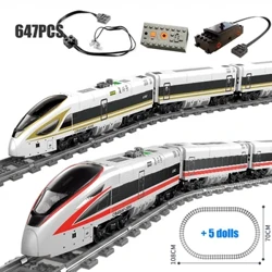 RC City Damptog Modeljernbane Med Power Funktion Byggeklodser Mursten Montering Fit 10219 21006 Legetøj Fødselsdagsgaver