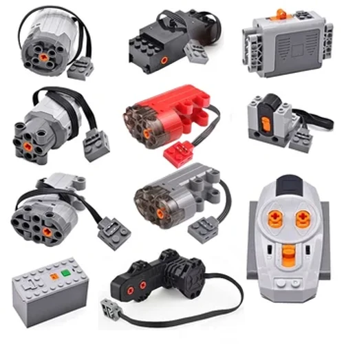 Imisebenzi Yamandla Izingxenye Zobuchwepheshe Amabhulokhi Okwakha I-Moc Motor PF Model Technik Servo RC Izitini Zokwakha Isitimela Semoto 8882 8883 4 5