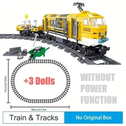 Σετ τεχνικών ηλεκτρικών τρένων City Cargo Steam Railway Engineering Tracks RC Αυτοκίνητα δομικά στοιχεία Παιχνίδια για παιδιά Δώρα για αγόρια