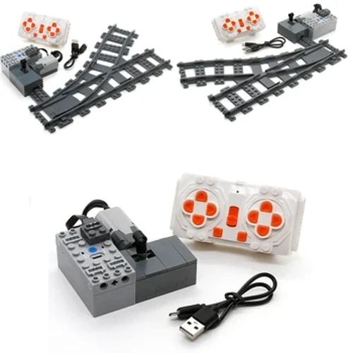 RC Xe Máy Đường Ray Thay Đổi Thiết Bị Trái Và Phải Ngã Ba Đường Ray Khối Xây Dựng Cho Đô Thị Xe Lửa Và Đường Sắt Xe Lửa DIY xe Lửa Gạch Đồ Chơi
