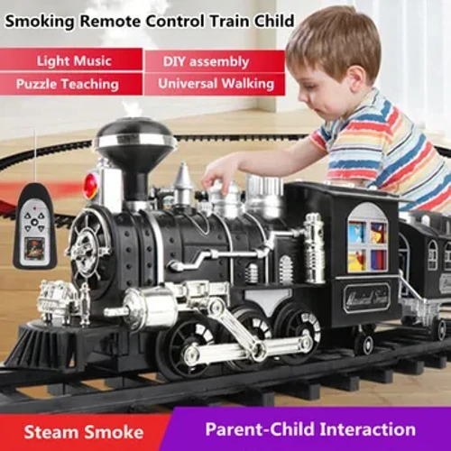 Kanaka Uila Uhi Kaʻa RC Kaʻa Kaʻa Mīkini Mīkini Mākua-Keiki Interaction DIY Assembly Steam Remote Control Train Toy