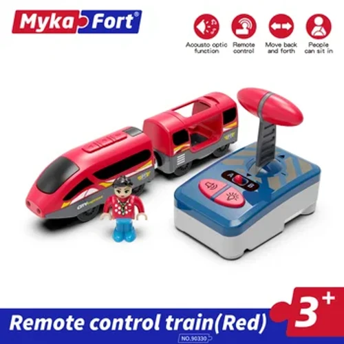 Anak-anak RC Sepur Listrik Set Lokomotif Sepur Magnetik Diecast Slot Mainan Cocok kanggo Kayu Trek Kereta Api Mainan kanggo Anak-anak Hadiah