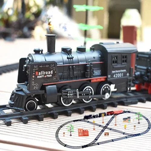 Children's Toy Electric Train Set Railway RC Trains Model Kids Train Toys For Children Trains Rail Remote Control Railway Set