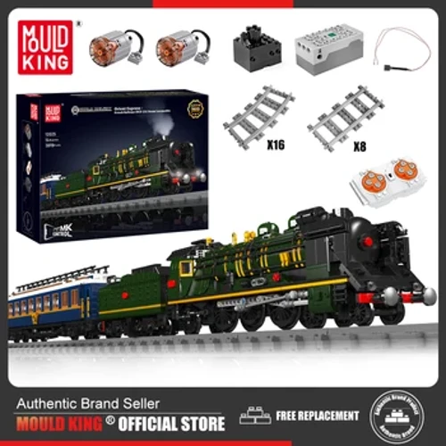 Brenin yr Wyddgrug 12025 Bloc Adeiladu Car Technegol RC Rheilffyrdd Ffrangeg Modur SNCF 231 Model Trên Locomotif Stêm Teganau Rhodd Plant