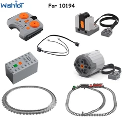 MOC Malosiaga Galuega Fa'atatau ma legoeds 10194 Train Set A'ai Ala XL Motor 8882 LED Line 8870 IR Remote Control 8879 8884