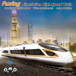 Mataas na Simulation Remote Control RC Robot Train Voice Announce 117CM Malaking Isang Susi Bukas/Saradong Speed ​​Switch Train Mga Regalo ng Batang Lalaki