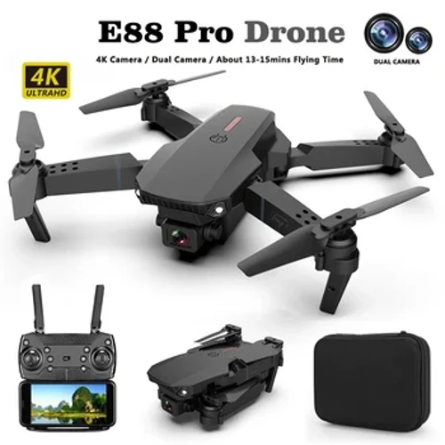 ZHENDUO E88 Pro Drone 4k Profesional HD 4k Rc avion s dvostrukom kamerom sa širokokutnom glavom na daljinsko upravljanje kvadrokopter avion igračka Helikopter