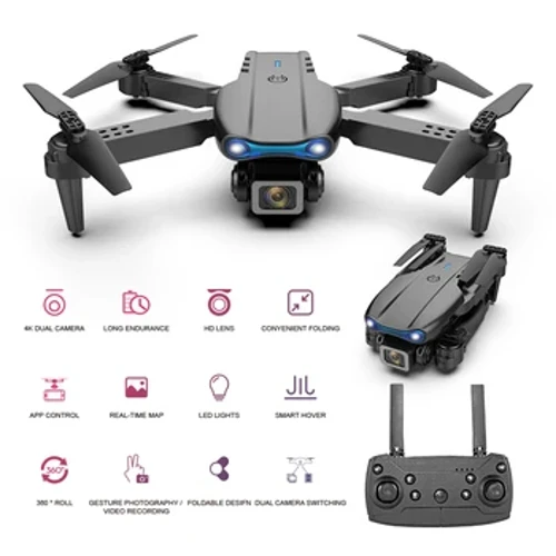K3 E99 Pro Mini Drone 4K HD-kamera WIFI FPV Dron Tresidet forhindring Undgåelse af fast højde Professionelt foldbart RC Quadcopter