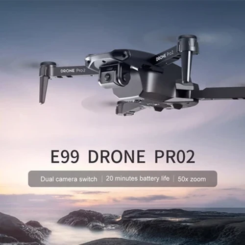 E99 Pro Neie WIFI FPV Drone Wide Angle HD 4K 1080P Kamera Héicht Hold RC Klappbar Quadcopter Helikopter Fernsteierung Fligeren