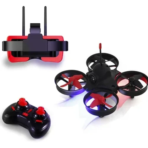 RTF Micro FPV RC Racing Quadcopter Spillsaachen w / 5.8G S2 800TVL 40CH Kamera / 3 Zoll LS-VR009 FPV Goggles VR Headset Helikopter Drone