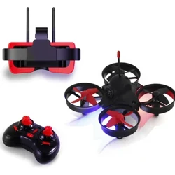 RTF Micro FPV RC Racing Quadcopter Spillsaachen w / 5.8G S2 800TVL 40CH Kamera / 3 Zoll LS-VR009 FPV Goggles VR Headset Helikopter Drone