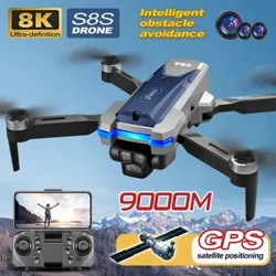 S8S GPS Drone 5G Wifi 8K HD двојна ESC камера Оптички проток 360° за избегнување пречки со четкички RC преклоплив квадкоптер 9000M