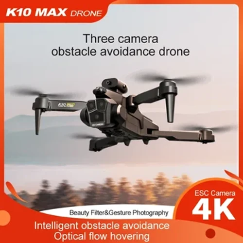 RNABAU K10 MAX Drone Professional Izbjegavanje prepreka 4K HD trostruka kamera ESC Optički protok pozicioniranje daljinski FPV RC Drone igračke