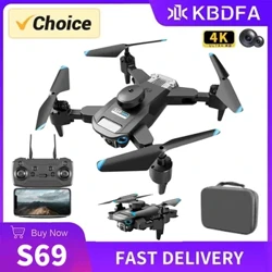 KBDFA S69 RC dron, zložljiv kvadrokopter, WIFI FPV HD, širokokotna dvojna kamera, profesionalna z brezkrtačnim RC 1080P