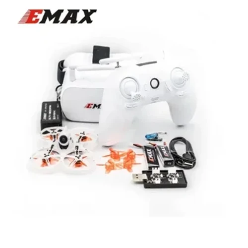 EMAX Tinyhawk II 2 RTF FPV lenktynių drono rinkinys F4 5A 16000KV RunCam Nano2 25/100/200mW VTX 1S-2S su apsauginiu akiniu