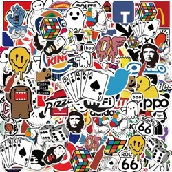 50/100 ks Módní Cool Samolepky s logem značky Estetický Motocykl Telefon Auto Skateboard Samolepka na Laptop Obtisk Klasická dětská hračka