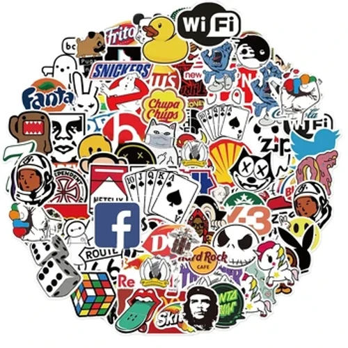 10/25/50/100 Viên Disney Thời Trang Thoáng Mát Logo Thương Hiệu Dán DIY Ván Trượt Laptop Hành Lý Xe Đạp Xe Máy điện Thoại Dán Xe Hơi Đề Can