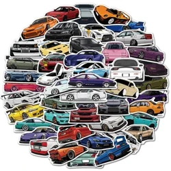 10/30/50/100 Viên Hoạt Hình JDM Xe Đua Yêu Thích Đồ Bộ Miếng Dán DIY Trẻ Em Đồ Chơi Cổ Điển Du Lịch hành Lý Đàn Guitar Chống Thấm Nước Đề Can