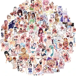 50/100 tk täiskasvanutele mõeldud anime seksikad Hentai kleebised Waifu lahe kleebis auto mootorratta seinapagasi jaoks sülearvuti veekindel Kawaii kleebis