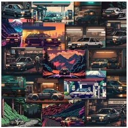 10/30/54 tk JDM Retrofit võidusõiduautode grafiti kleebised sülearvuti mootorratta auto telefoni pagas Veekindlad kleebised kleebised laste mänguasjad