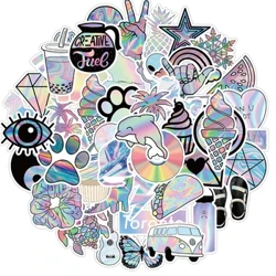 50pcs Cartoon Vsco Girl Stickers Diy Color Watercolor at Scrapbook Album Notebook Diary Card Decal Decal