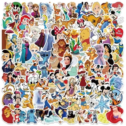 50/100 Viên Disney Hỗn Hợp Hoạt Hình Stitch Dán Mickey Đề Can DIY Laptop Hành Lý Điện Thoại Xe Máy Chống Nước Miếng Dán Đồ Chơi Trẻ Em