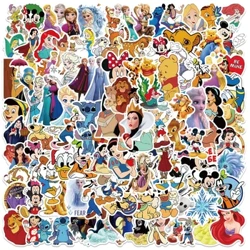 50/100Pcs Sticeri Pwyth Cartwn Cymysg Disney Mickey Decals DIY Gliniadur Ffôn Bagiau Beic Modur Sticer Gwrth-ddŵr Tegan Plant