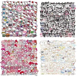 50/100 Viên Sanrio Hello Kitty Kuromi Giai Điệu Cinnamoroll Miếng Dán Kawaii Laptop Da DIY Nhật Ký Văn Phòng Phẩm Dán Đồ Chơi Trẻ Em Quà Tặng