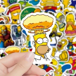 10/30/50ccs Cartwn Comedi Sticeri Teulu Simpson Decals Doniol Teganau Sglefrfyrddio DIY Beic Modur Gliniadur Ciwt Anime Kids Sticer