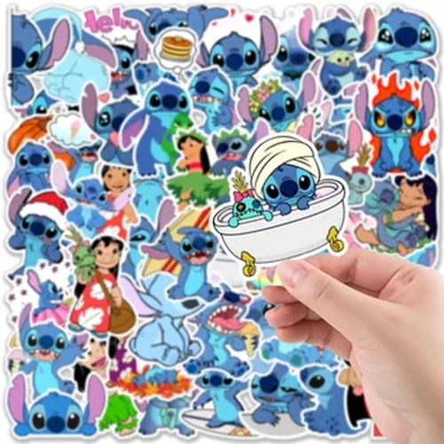 10/30 / 50PCS Disneý ýakymly multfilm tikiş stikerleri DIY Telefon gitara noutbuk goş goş skate tagtasy Graffiti gyzykly çaga