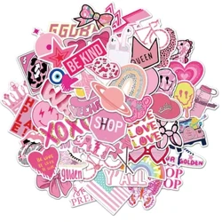 50PCS Cartoon College Style Graffiti iragazgaitza eranskailuak Sormen modan hozkailuaren katilu Skateboard Gitarra Kaskoa Apaintzeko eranskailuak