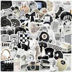 10/30/61 buc. Stilul Ins Autocolante drăguțe Alb Negru Autocolante simple Decorare DIY Telefon Notebook Valisă Laptop Frigider Sticker