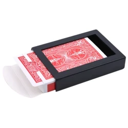 Surprise คืนกล่อง Magic Tricks กล่องพลาสติกสีดำหักกระดาษการ์ด Close-up Magic Tricks Props ของเล่นสำหรับเด็กผู้ใหญ่