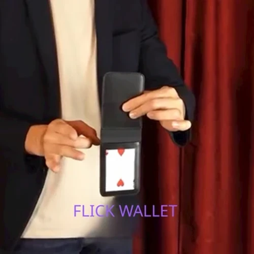 Аксессуар для кошелька Flick от Tejinaya Magician Wallet Close Up Street Illusions Magic Tricks Porps Comedy Gimmick Mentalism