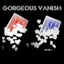 Gorgeous Vanish Magic Tricks Cardiau Chwarae'n diflannu i blu eira yn Ymddangos Newid Cerdyn Magia Close Up Street Illusions Gimmicks