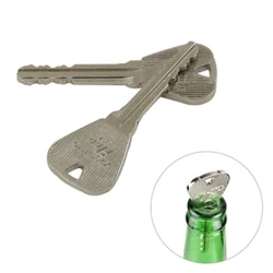 1Set Magic Folding Key Magic Tricks for Kids che attraversano i trucchi magici dell'anello di bottiglia giocattoli per i bambini per le prestazioni ravvicinate