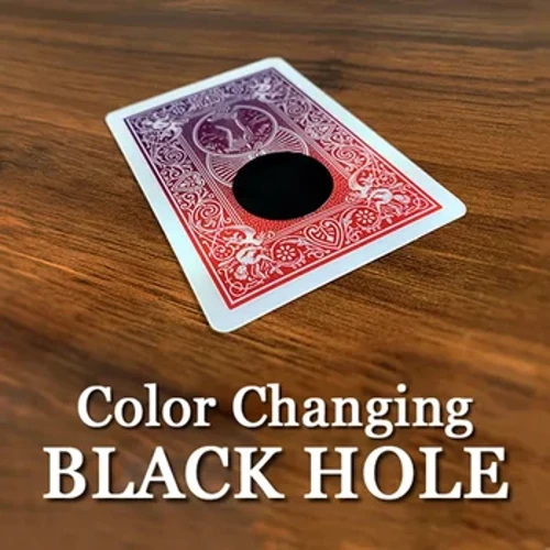 Ukushintsha Umbala Black Hole Magic Tricks Ikhadi Ukunyamalala Vala Phezulu Izisetshenziswa Kulula Ukwenza Umlingo Props Illusion Gimmick