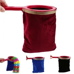 1pc Twisty Velvet torba za promjenu tkanine Povucite cvijet Neka stvari nestanu izbliza Magic Tricks Igračke za djecu